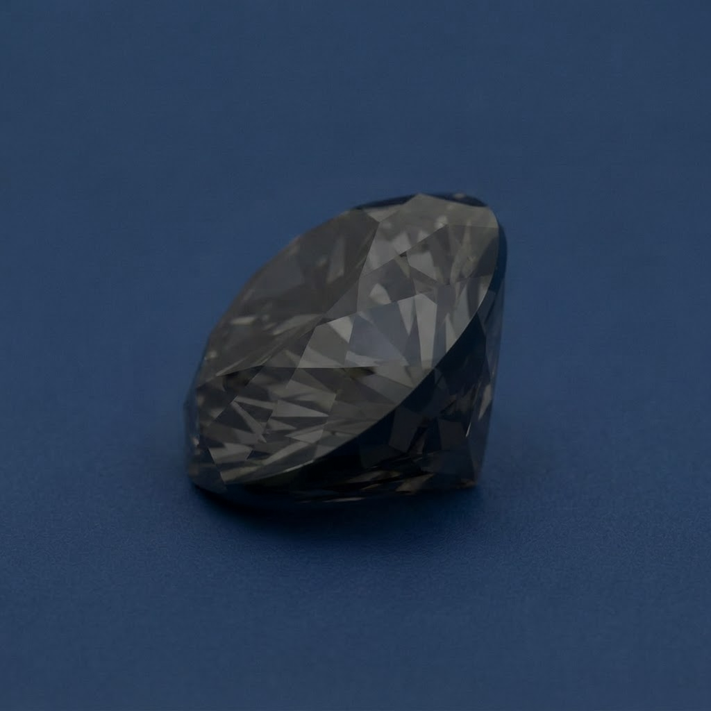 Image d’un diamant noir de trois quarts